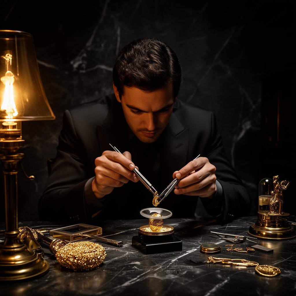 Master assayer at work